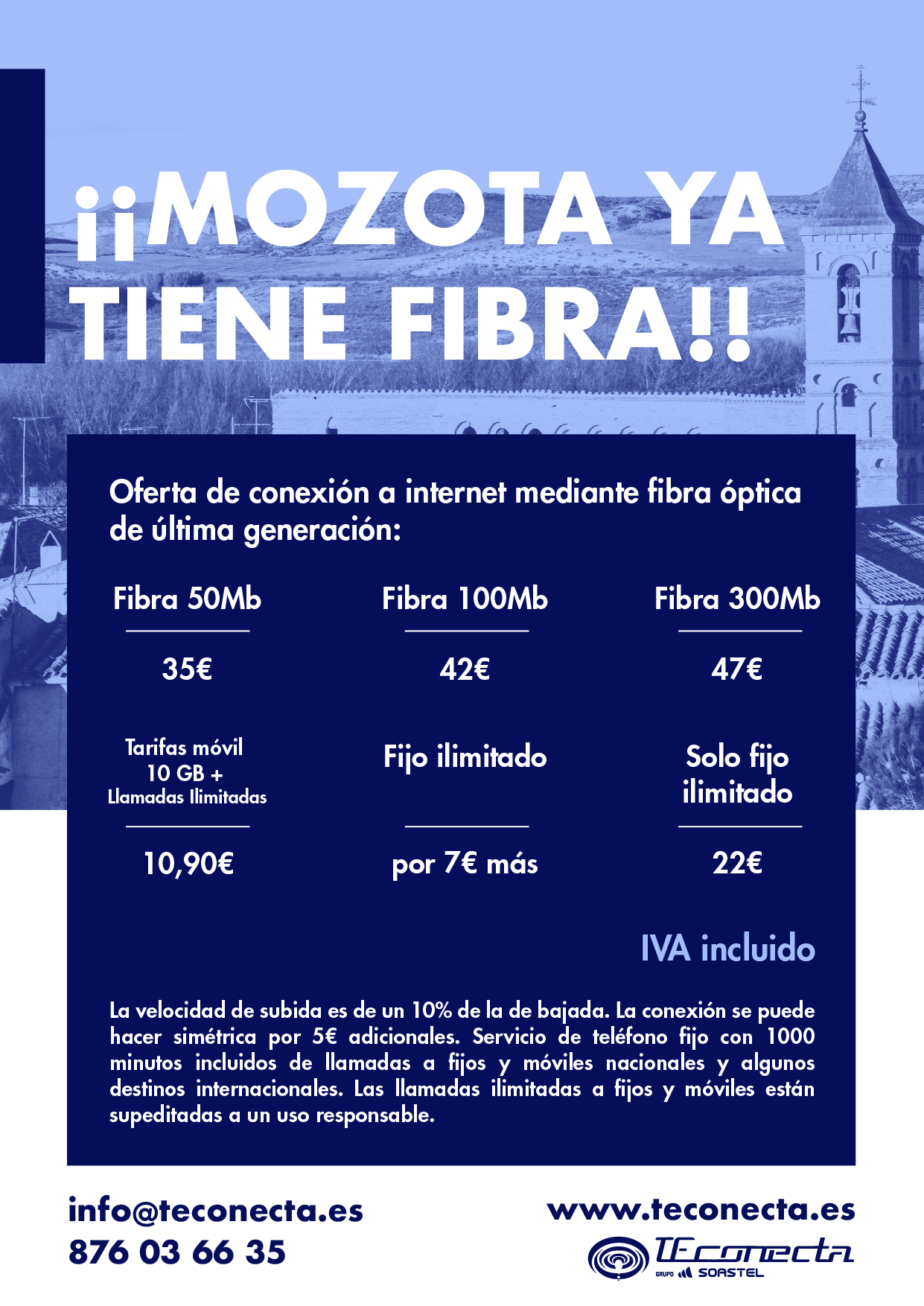 Tarifas Fibra Óptica